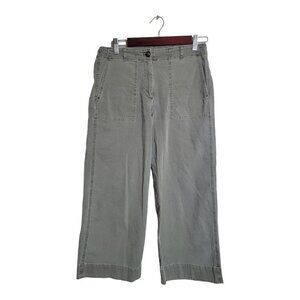 J Jill Womens Size 6 Green Crop Chino  Stretch Safari Party Career Casual